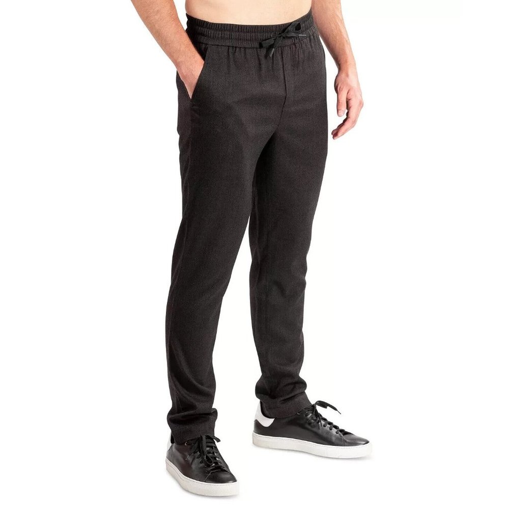 Natori Mens Black Smocked Drawstring Daytime Jogger Dogen Pants Size XL MSRP $84